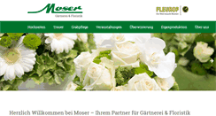 Desktop Screenshot of gaertnerei-moser.de