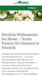 Mobile Screenshot of gaertnerei-moser.de