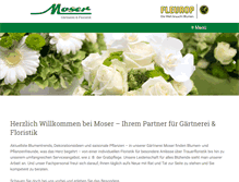 Tablet Screenshot of gaertnerei-moser.de